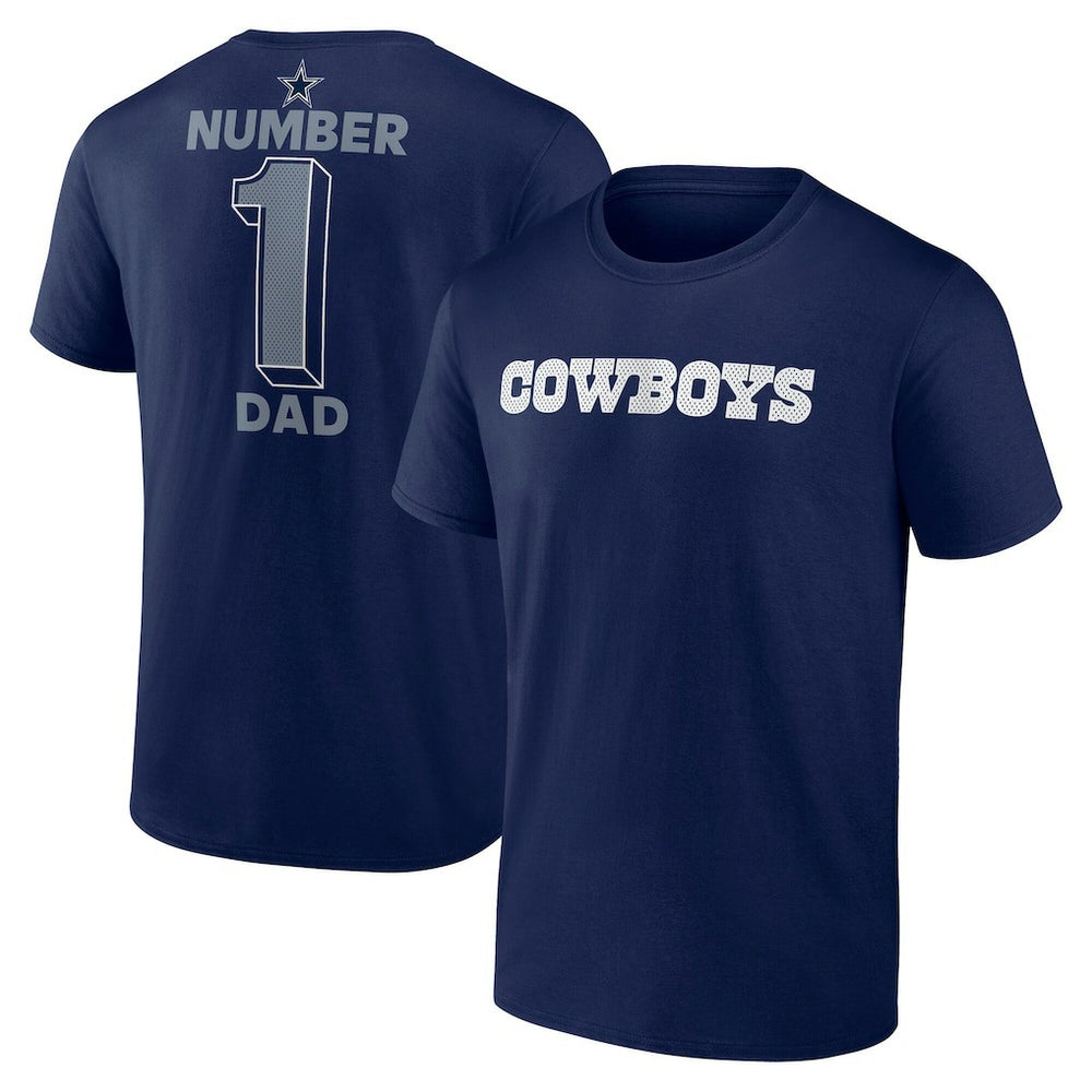 Dallas Cowboys #1 Dad Jersey T-Shirt | NFL New