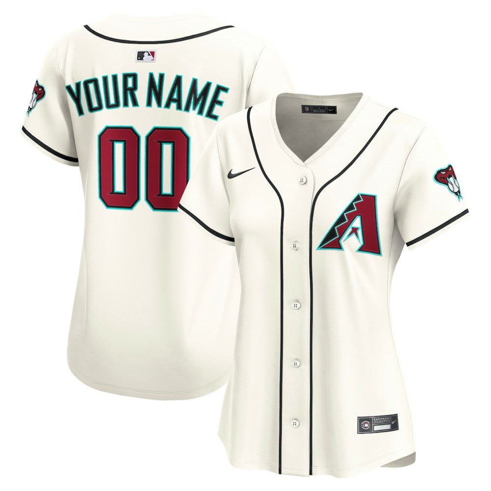 Arizona Diamondbacks Nike Women's Home Limited Custom Jersey - MLB Jerseys