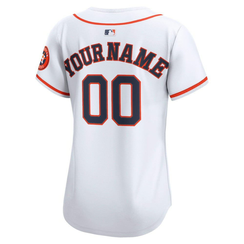 Houston Astros Nike Women's Home Limited Custom Jersey - MLB Jerseys