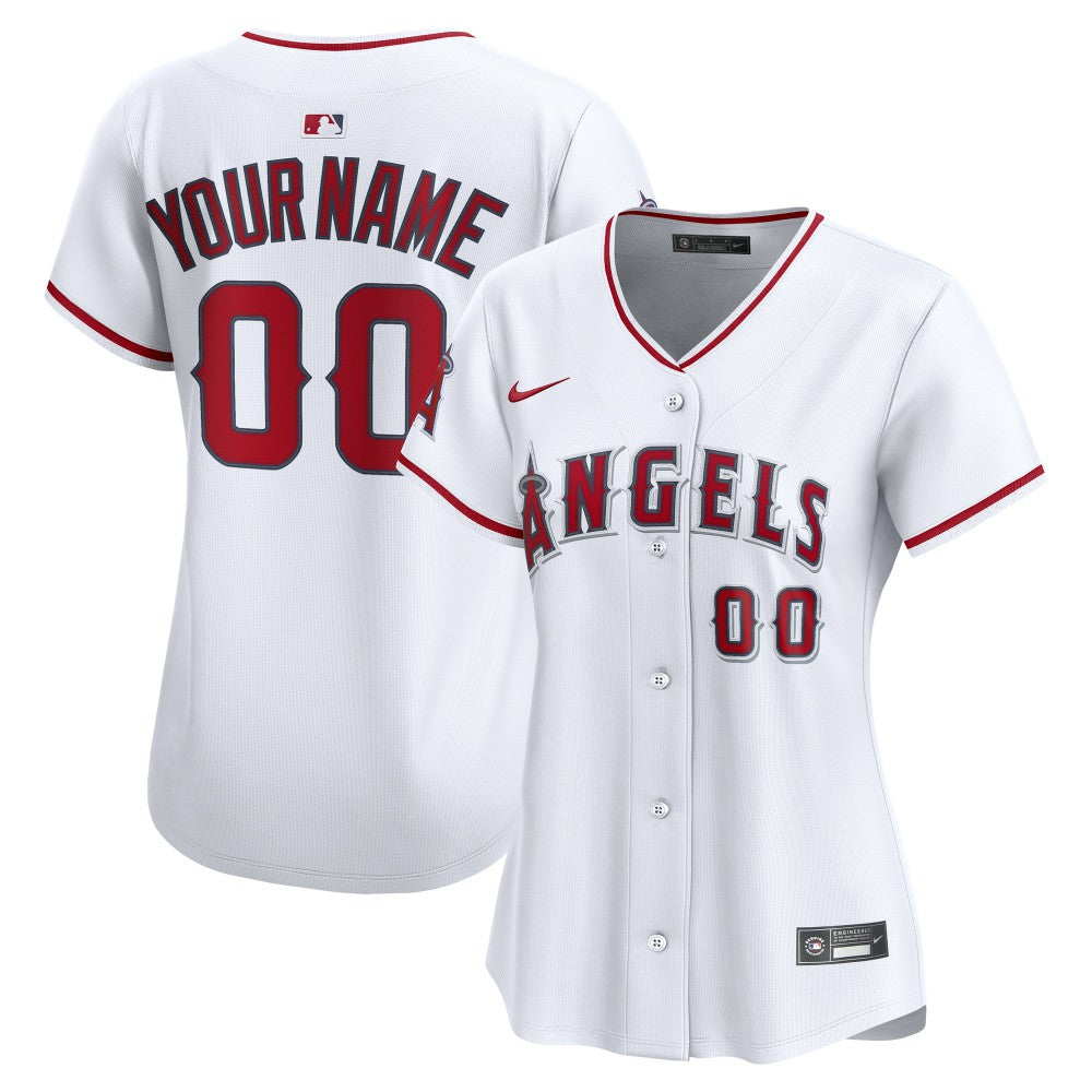 Los Angeles Angels Nike Women's Home Limited Custom Jersey - MLB Jerseys
