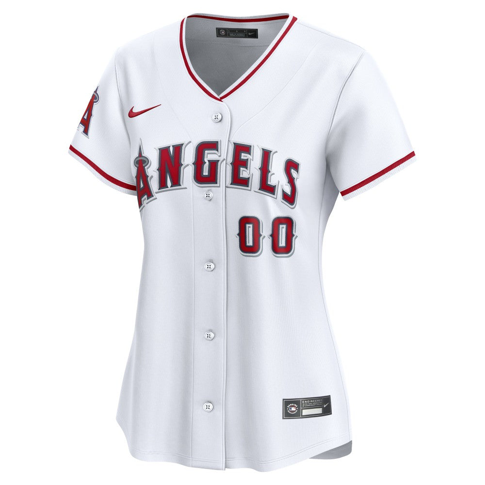 Los Angeles Angels Nike Women's Home Limited Custom Jersey - MLB Jerseys
