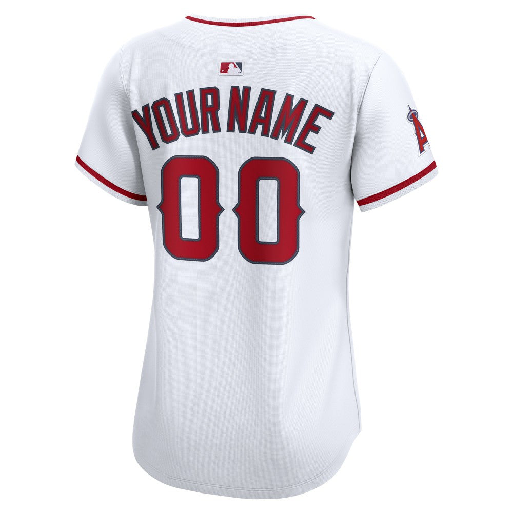 Los Angeles Angels Nike Women's Home Limited Custom Jersey - MLB Jerseys