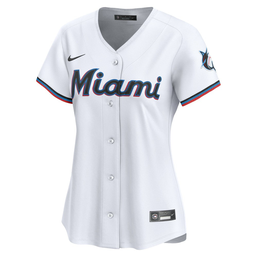 Miami Marlins Nike Women's Home Limited Custom Jersey - MLB Jerseys