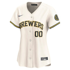 Milwaukee Brewers Nike Women's Home Limited Custom Jersey - MLB Jerseys