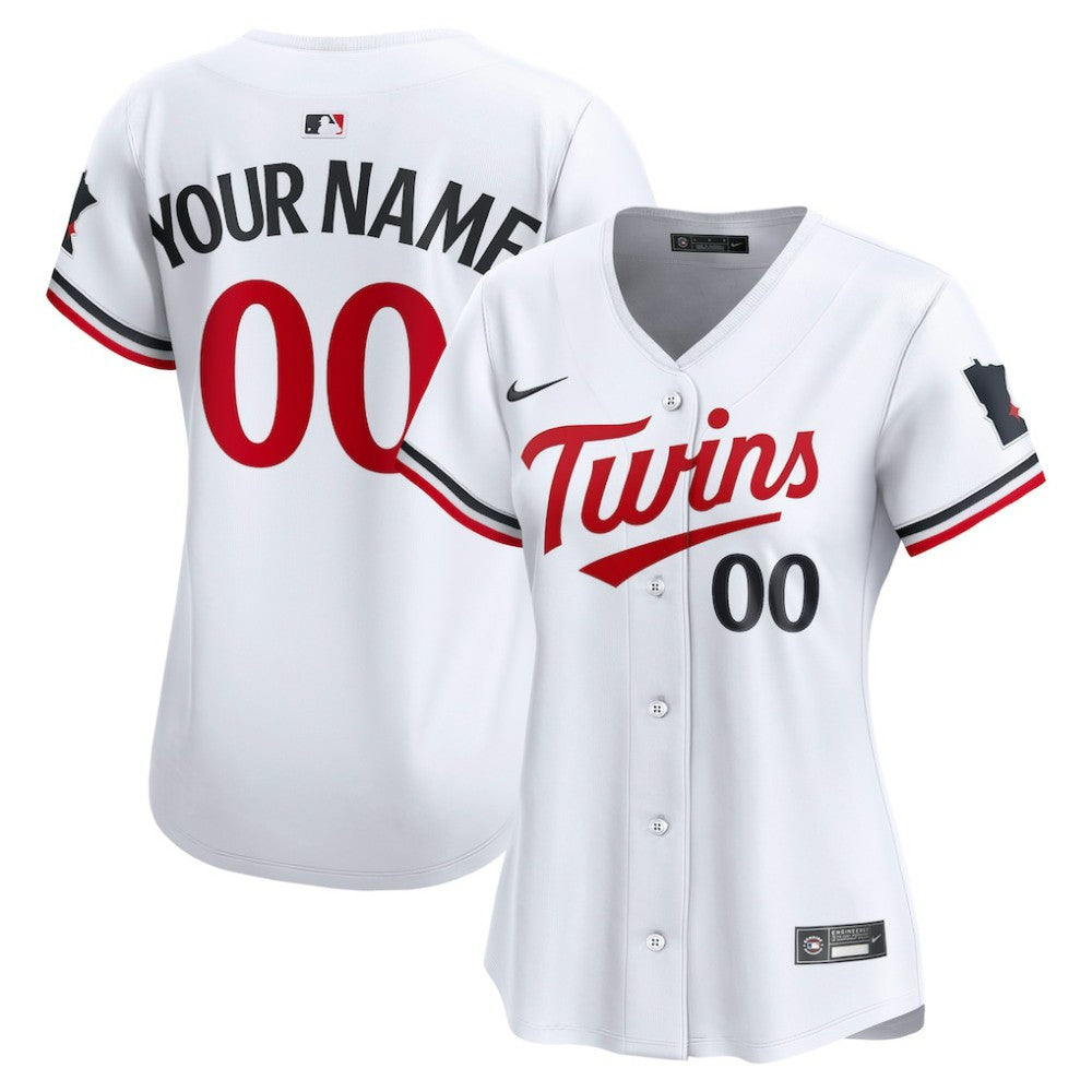 Minnesota Twins Nike Women's Home Limited Custom Jersey - MLB Jerseys