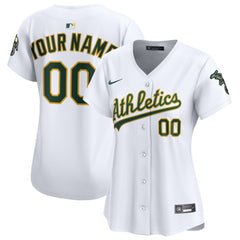 Athletics Nike Women's Home Limited Custom Jersey - MLB Jerseys