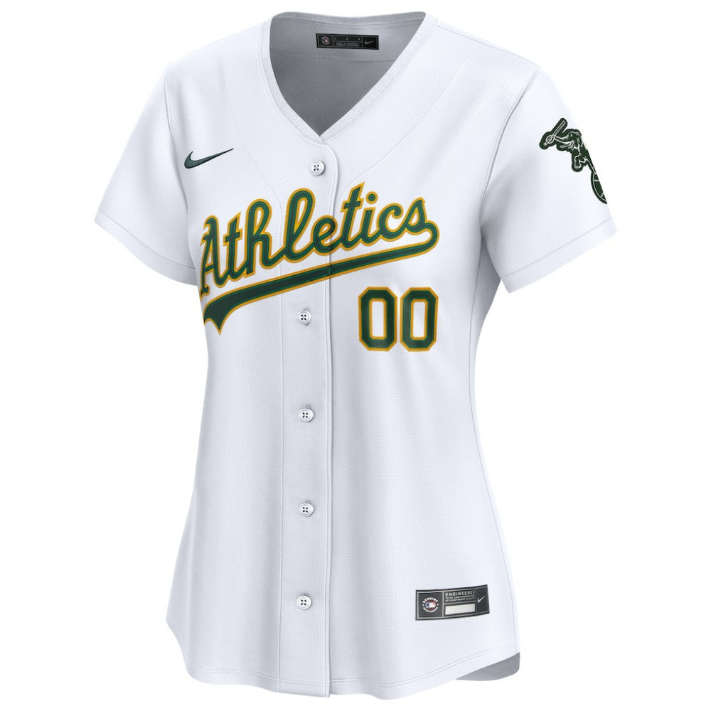 Athletics Nike Women's Home Limited Custom Jersey - MLB Jerseys