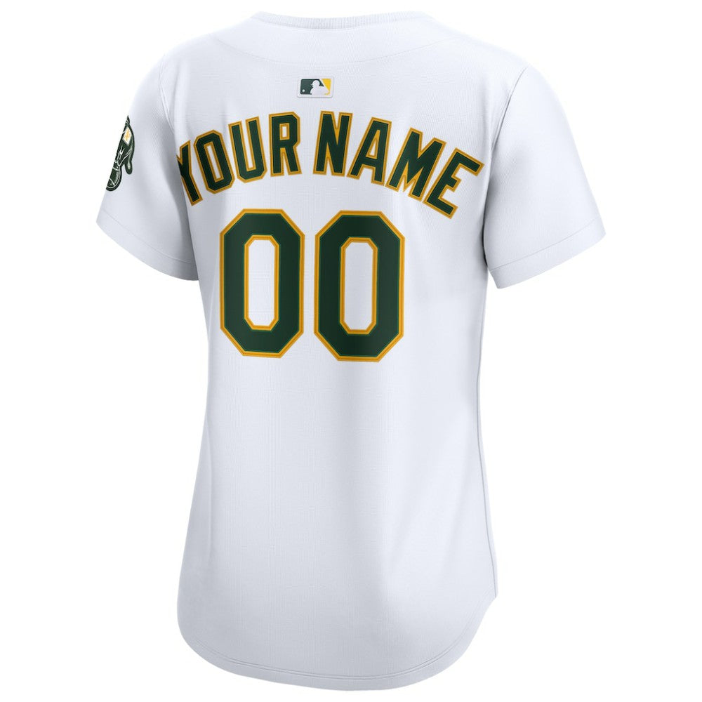 Athletics Nike Women's Home Limited Custom Jersey - MLB Jerseys