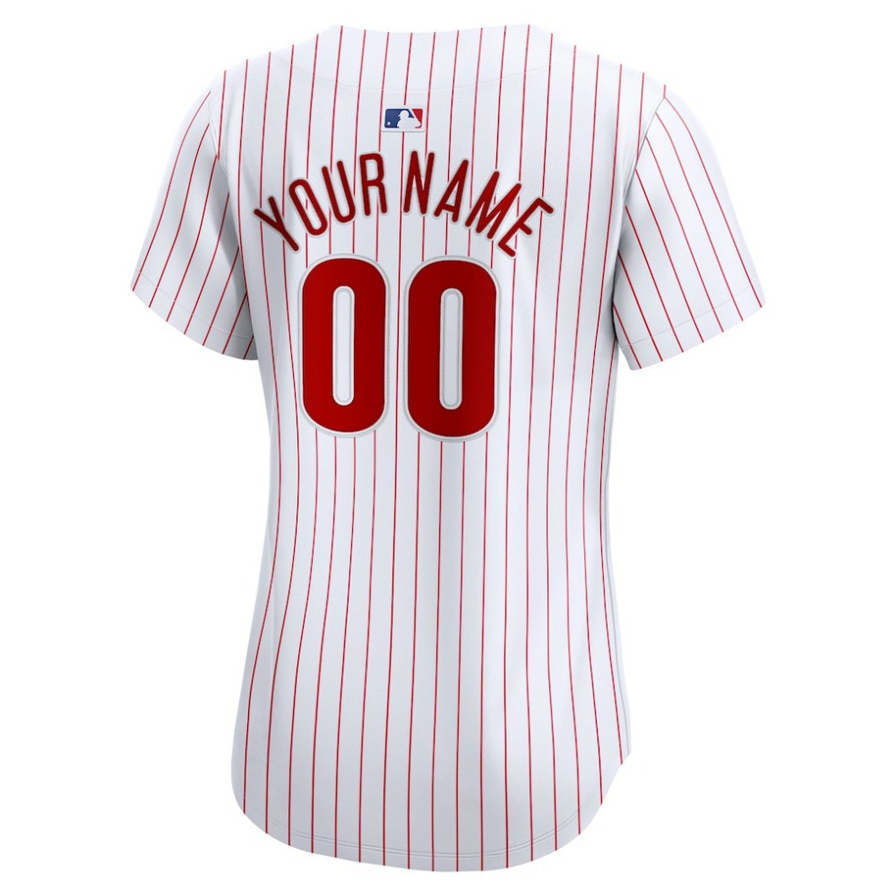 Philadelphia Phillies Nike Women's Home Limited Custom Jersey - MLB Jerseys