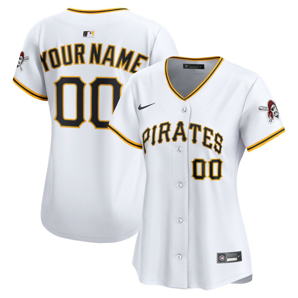 Pittsburgh Pirates Nike Women's Home Limited Custom Jersey - MLB Jerseys