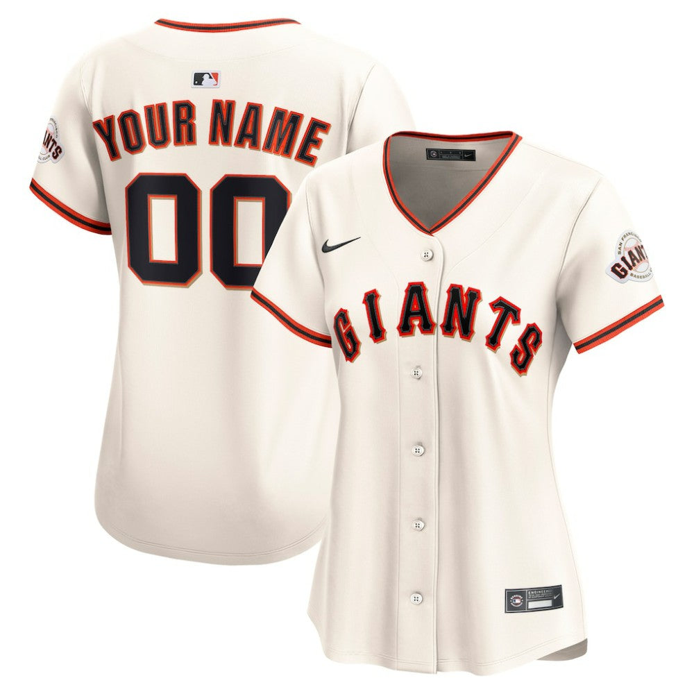 San Francisco Giants Nike Women's Home Limited Custom Jersey - MLB Jerseys