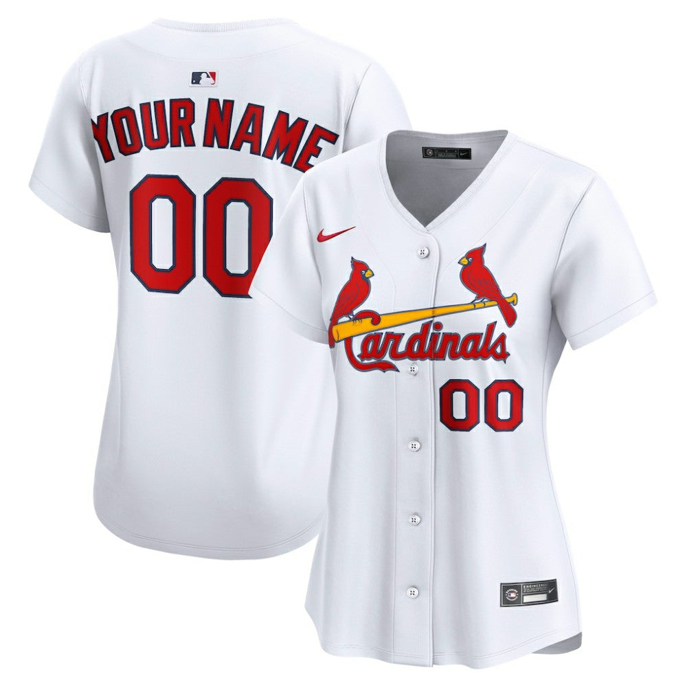 St. Louis Cardinals Nike Women's Home Limited Custom Jersey - MLB Jerseys