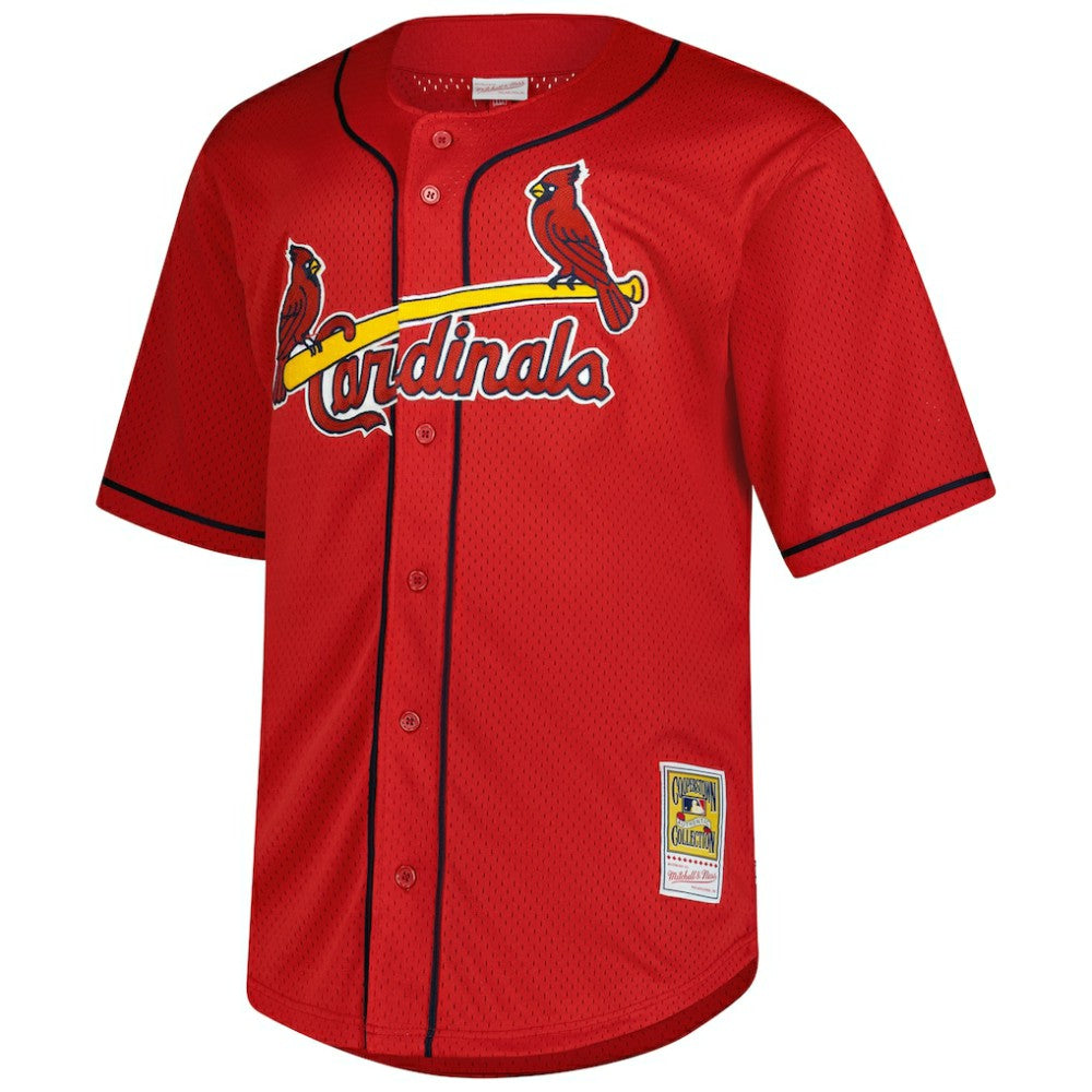 Mark McGwire St. Louis Cardinals Mitchell & Ness Big & Tall Cooperstown Mesh Batting Practice Jersey - MLB Jerseys