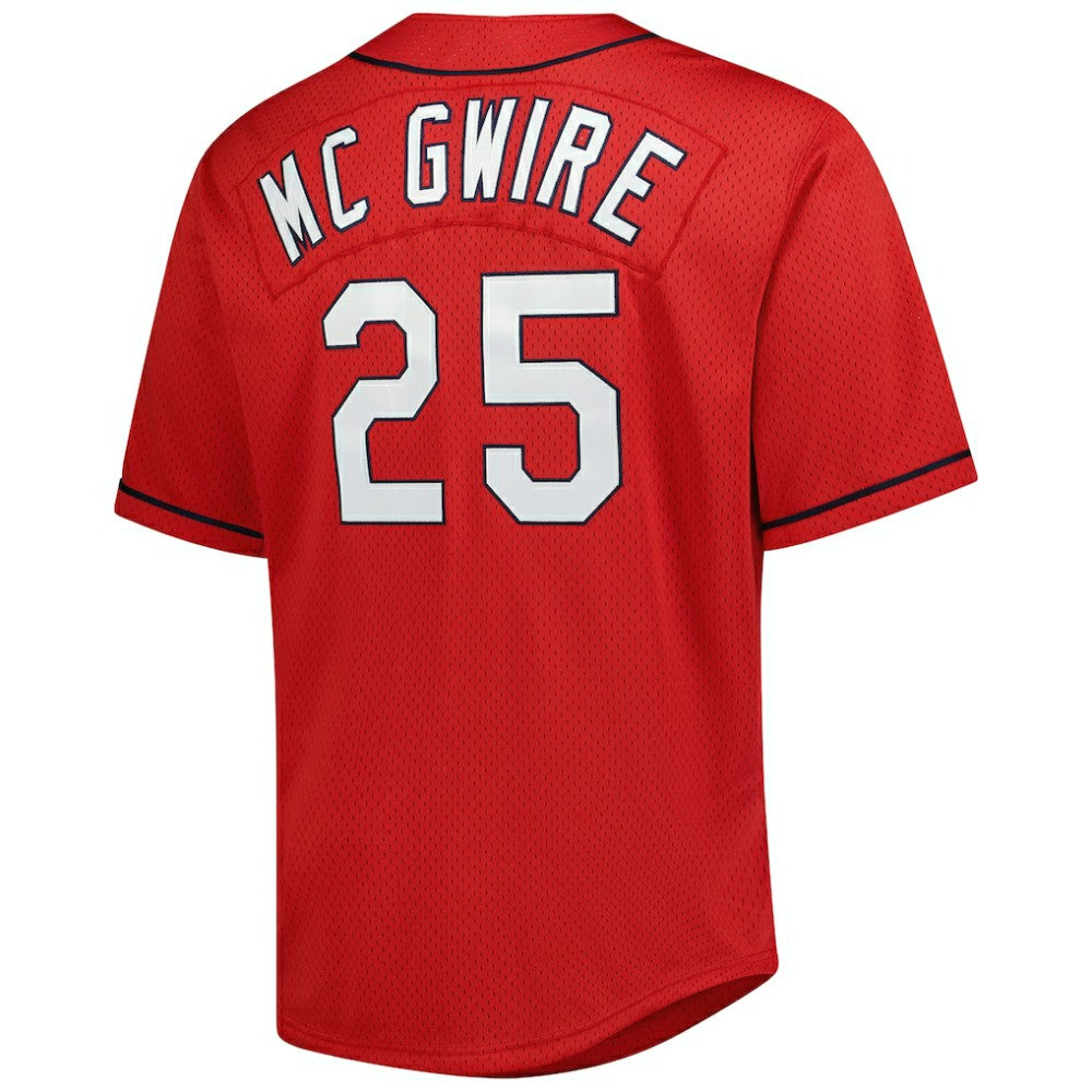 Mark McGwire St. Louis Cardinals Mitchell & Ness Big & Tall Cooperstown Mesh Batting Practice Jersey - MLB Jerseys