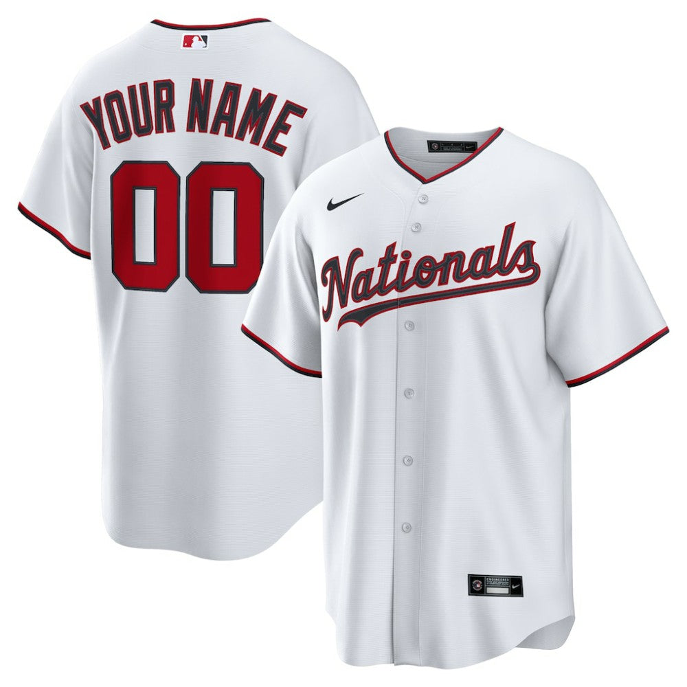 Washington Nationals Nike Home Custom Replica Jersey - MLB Jerseys