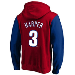 Bryce Harper Philadelphia Phillies Profile Big & Tall Name & Number Fleece Pullover Hoodie - MLB Hoodies