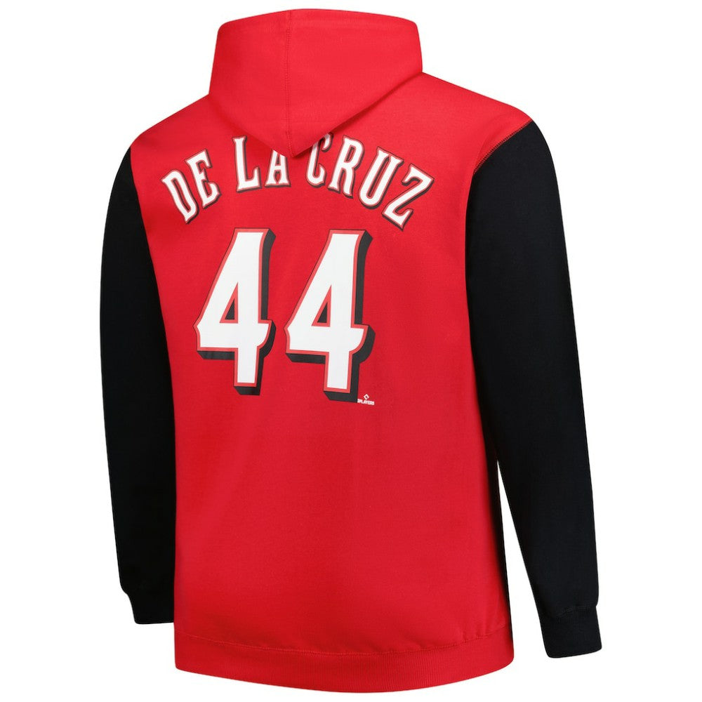 Elly De La Cruz Cincinnati Reds Profile Big & Tall Fleece Pullover Hoodie - MLB Hoodies
