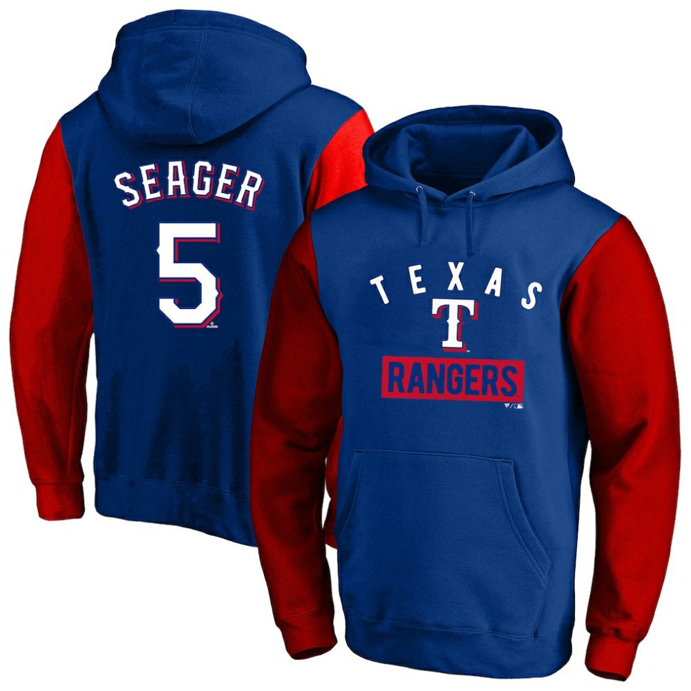 Corey Seager Texas Rangers Profile Big & Tall Name & Number Fleece Pullover Hoodie - MLB Hoodies