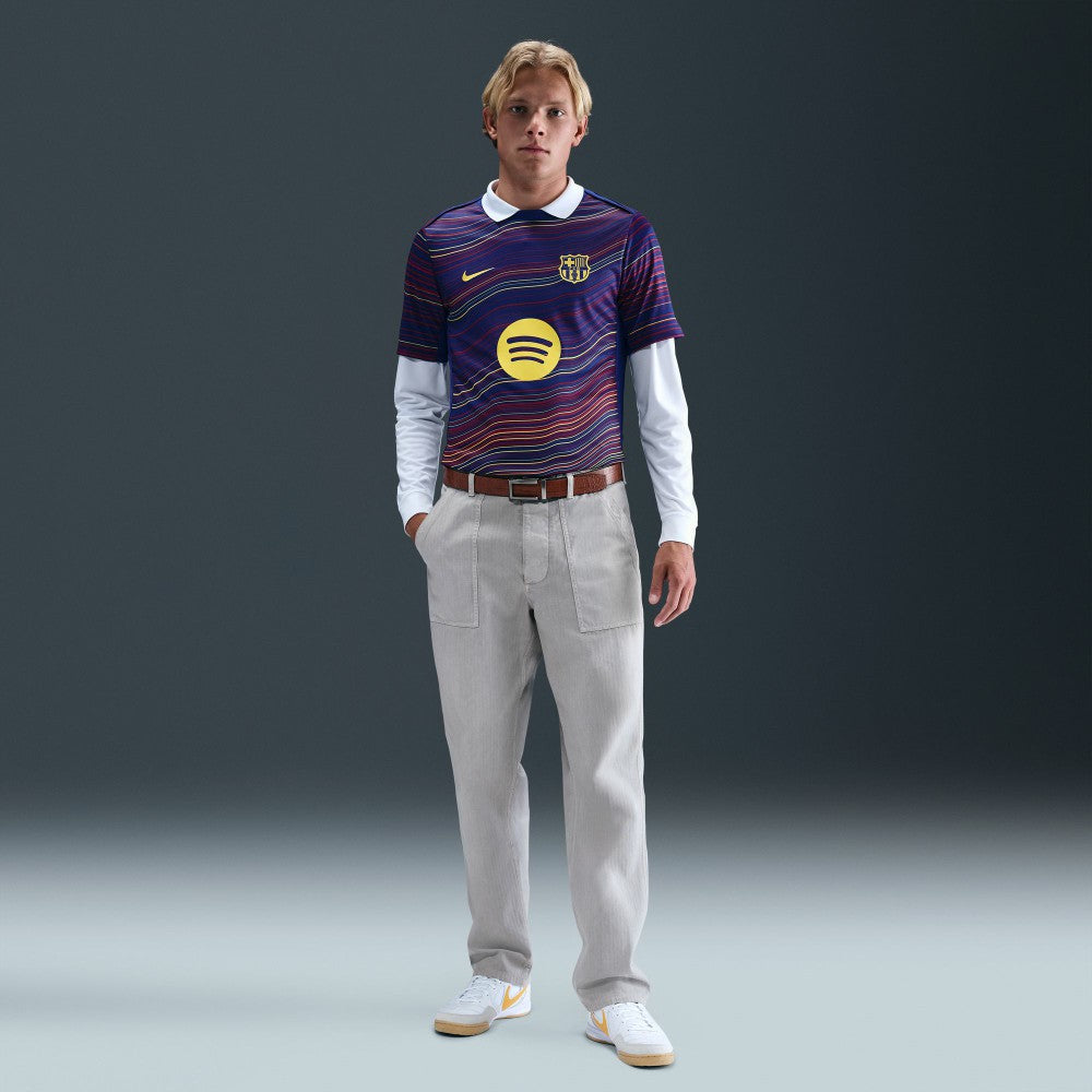 Barcelona Home 2025/26 Academy Pro Pre-Match Top
