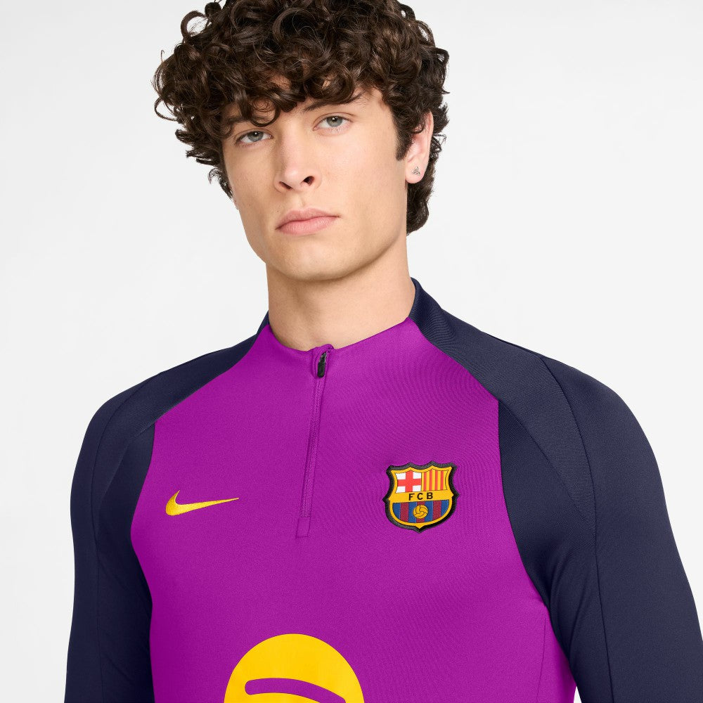 Barcelona 2025/26 Strike Drill Quarter-Zip Long Sleeve Dri-FIT Top