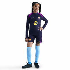 Barcelona Youth 2025/26 Strike Drill Quarter-Zip Dri-FIT Long Sleeve Top