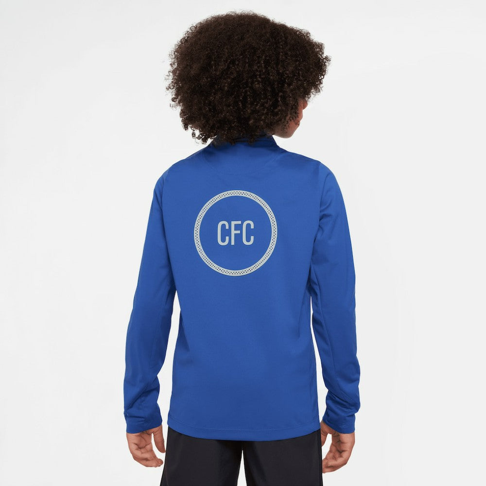 Chelsea Youth 2025/26 Strike Drill Quarter-Zip Dri-FIT Long Sleeve Top