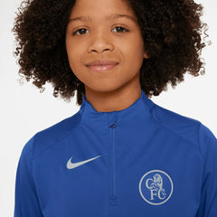 Chelsea Youth 2025/26 Strike Drill Quarter-Zip Dri-FIT Long Sleeve Top