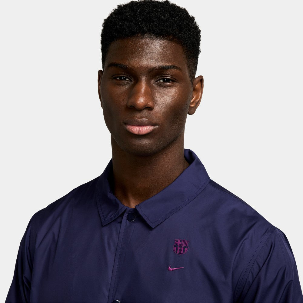 Barcelona Club Coaches Full-Snap Jacket