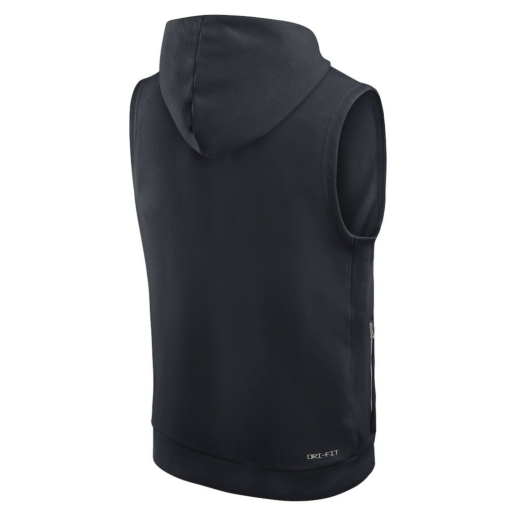 Miami Dolphins 2025 Rivalries Collection Standard Issue Sideline Dri-FIT Sleeveless Hoodie | NFL Sale