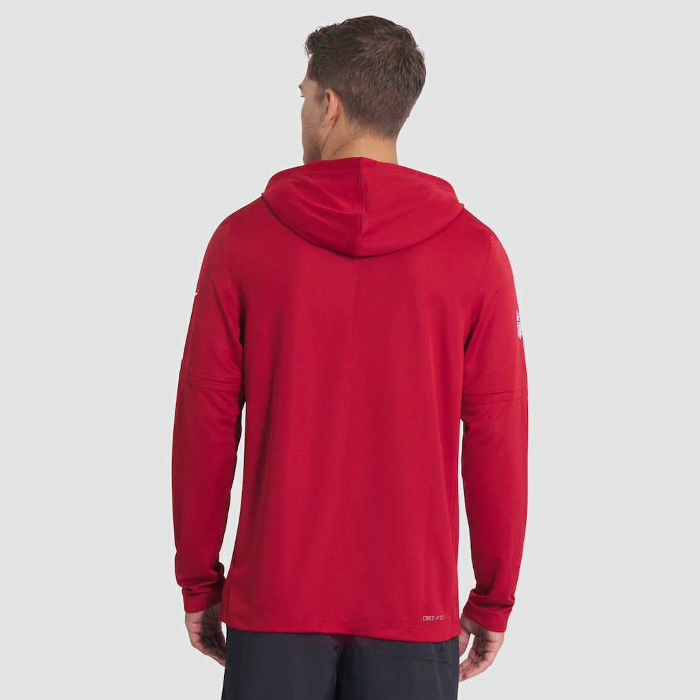Arizona Cardinals 2025 Rivalries Collection Sideline Dri-FIT Long Sleeve Hoodie T-Shirt | NFL Hot