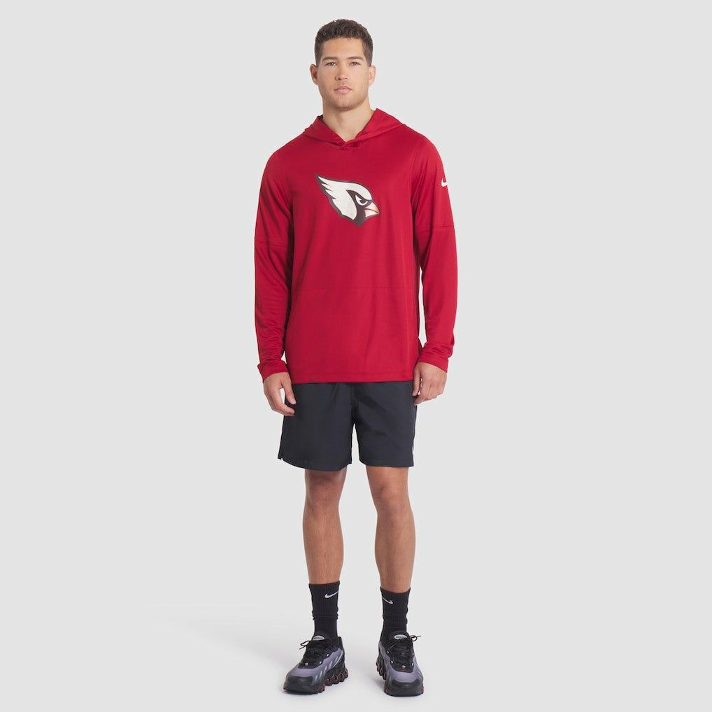 Arizona Cardinals 2025 Rivalries Collection Sideline Dri-FIT Long Sleeve Hoodie T-Shirt | NFL Hot