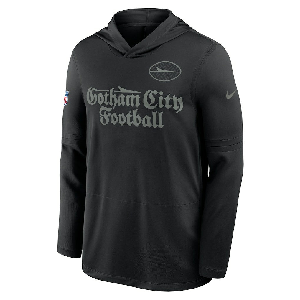 New York Jets 2025 Rivalries Collection Sideline Dri-FIT Long Sleeve Hoodie T-Shirt | NFL US