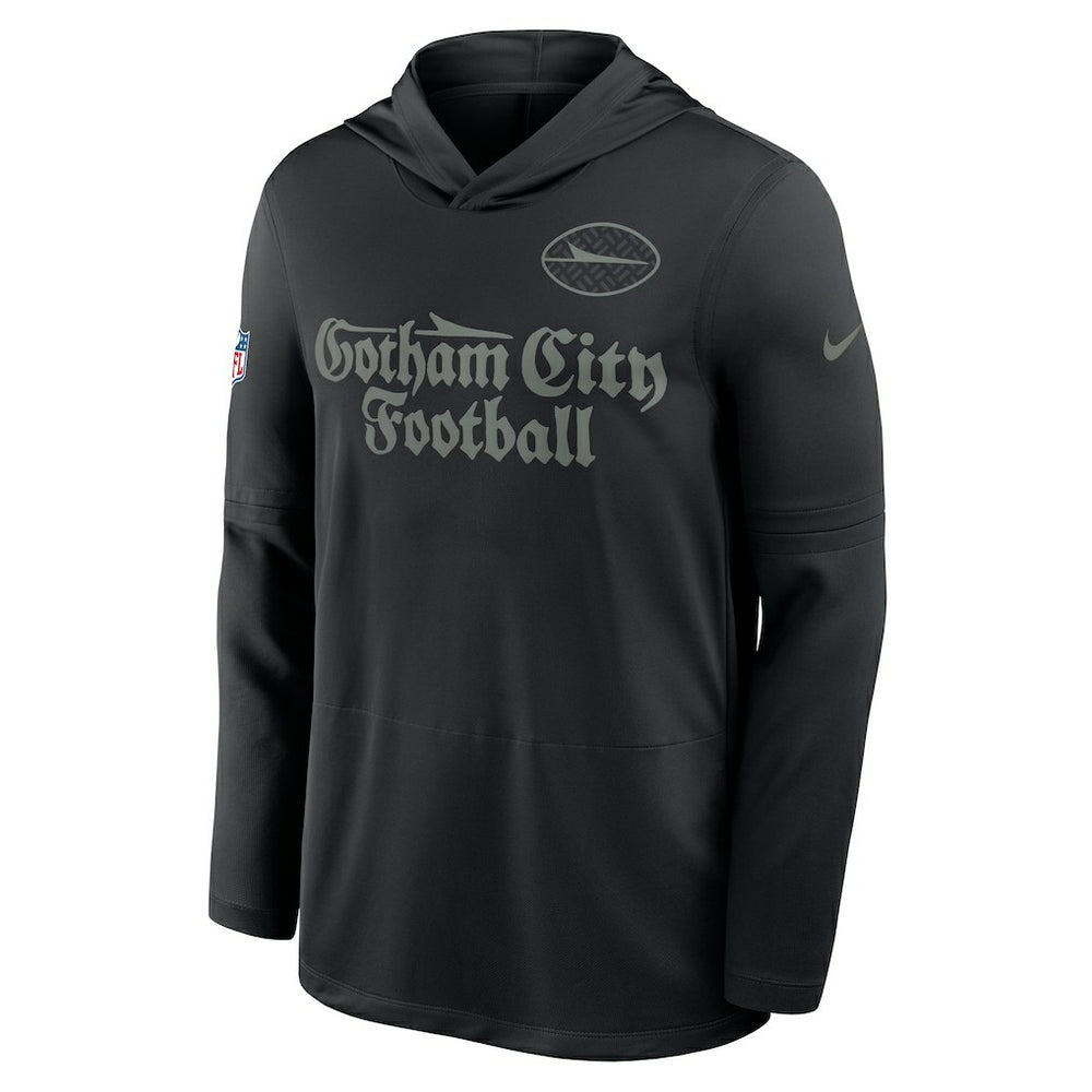 New York Jets 2025 Rivalries Collection Sideline Dri-FIT Long Sleeve Hoodie T-Shirt | NFL US
