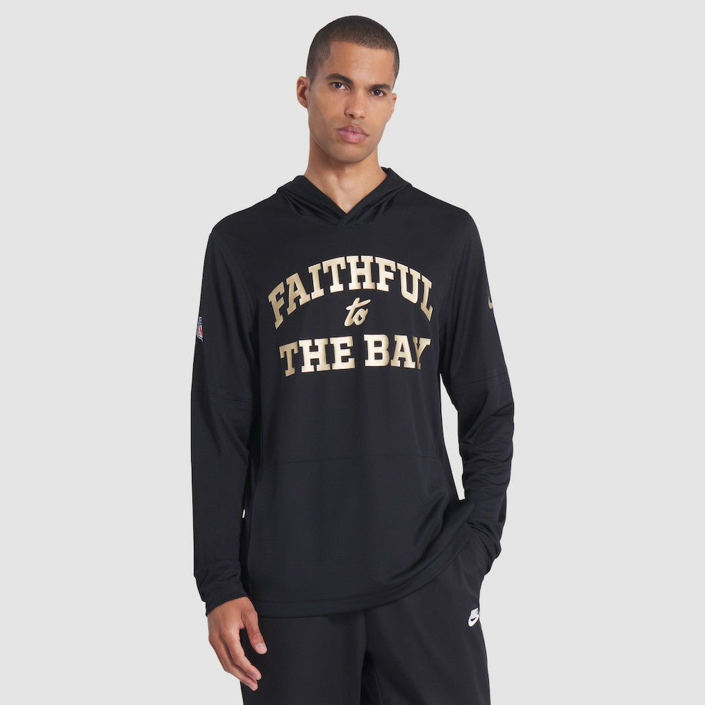San Francisco 49ers 2025 Rivalries Collection Sideline Dri-FIT Long Sleeve Hoodie T-Shirt | NFL US