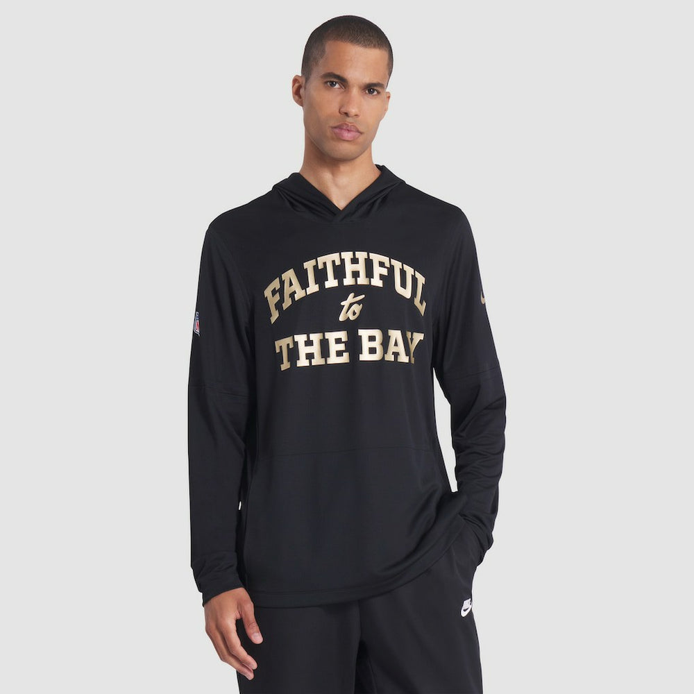 San Francisco 49ers 2025 Rivalries Collection Sideline Dri-FIT Long Sleeve Hoodie T-Shirt | NFL US
