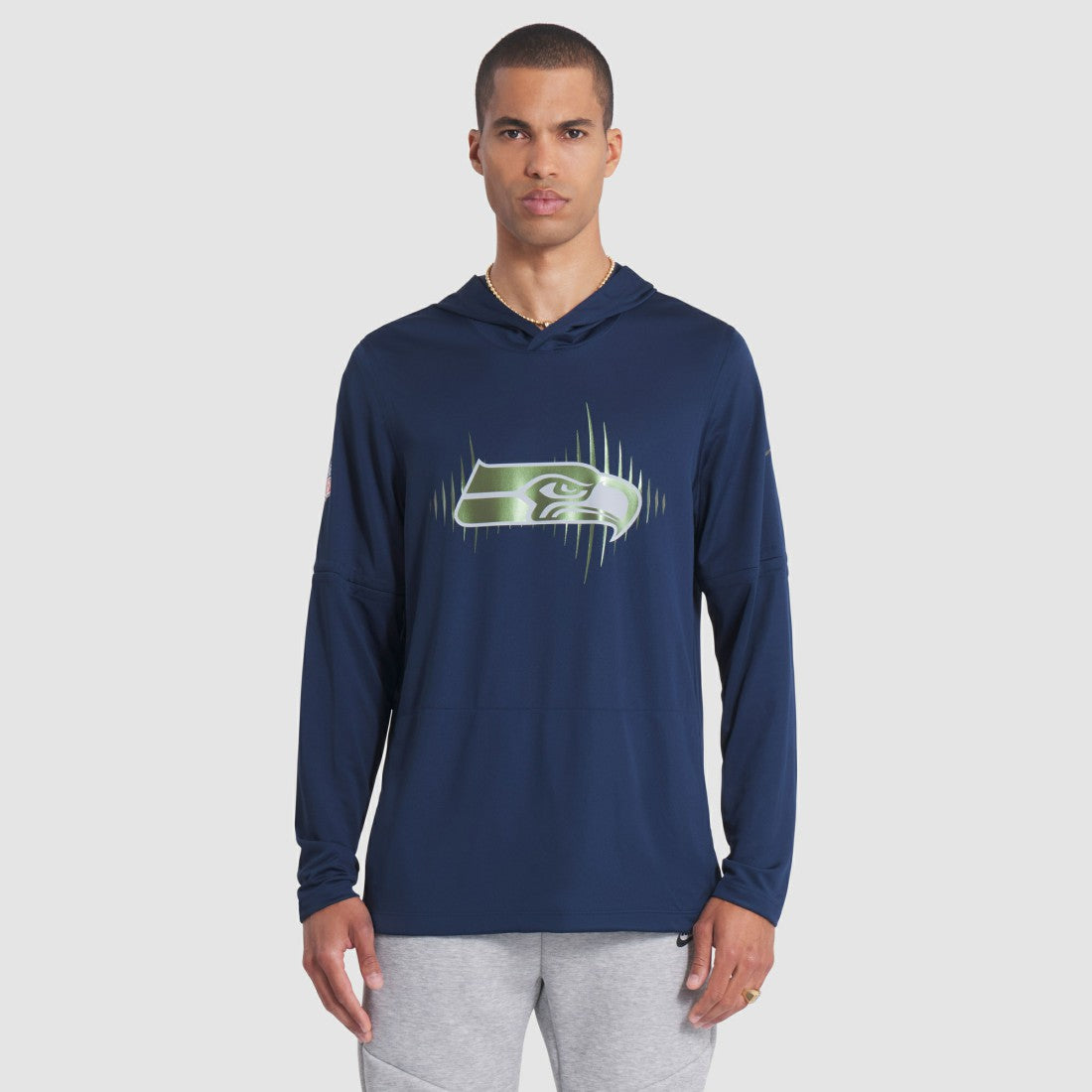 Seattle Seahawks 2025 Rivalries Collection Sideline Dri-FIT Long Sleeve Hoodie T-Shirt | NFL Sale