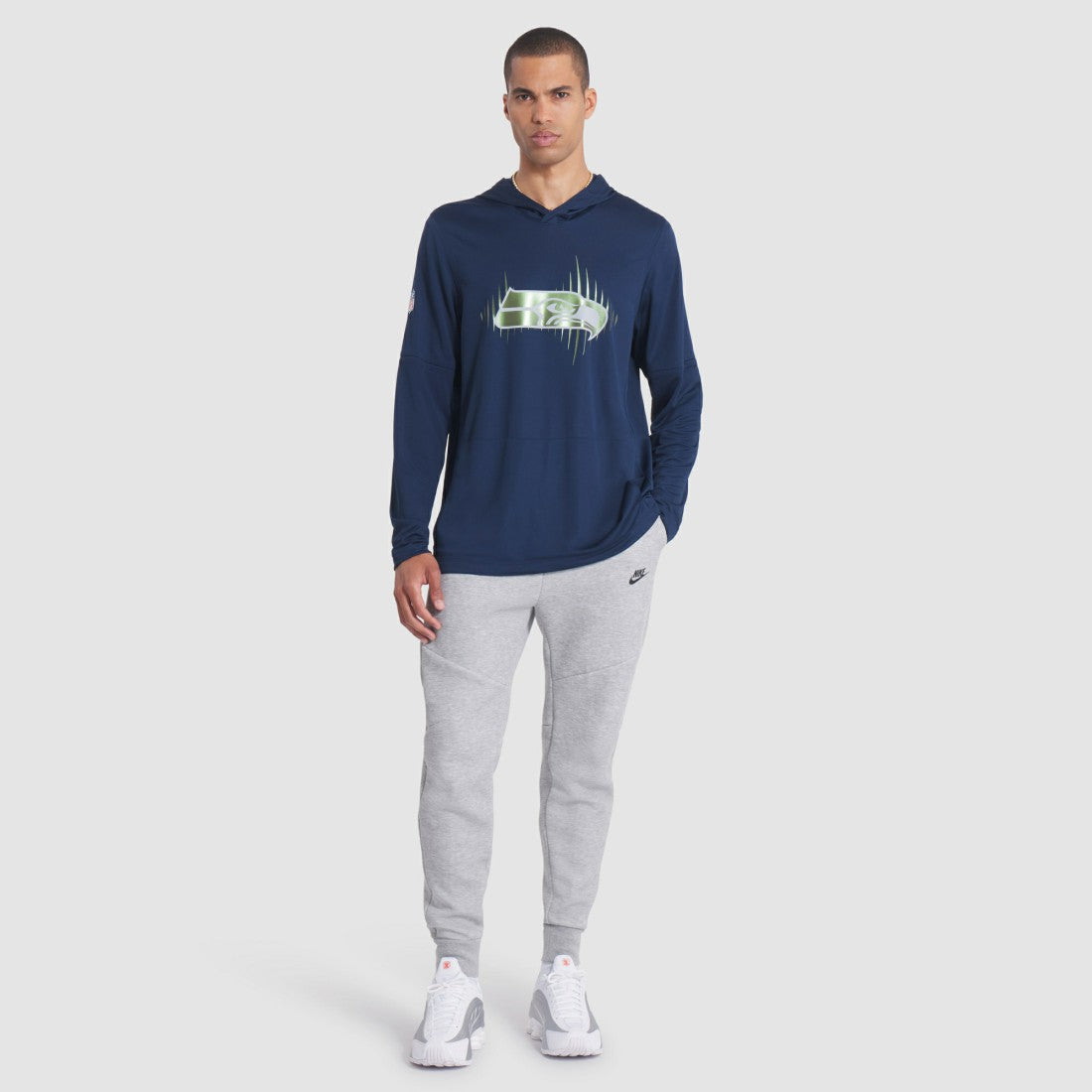 Seattle Seahawks 2025 Rivalries Collection Sideline Dri-FIT Long Sleeve Hoodie T-Shirt | NFL Sale