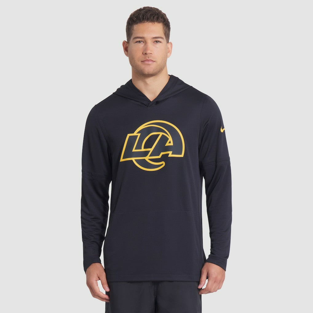 Los Angeles Rams 2025 Rivalries Collection Sideline Dri-FIT Long Sleeve Hoodie T-Shirt | NFL New