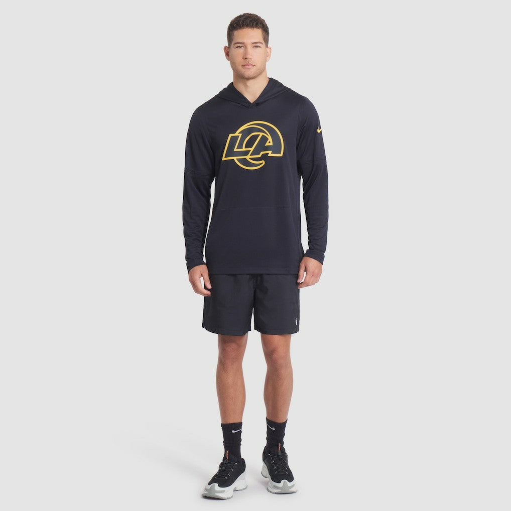 Los Angeles Rams 2025 Rivalries Collection Sideline Dri-FIT Long Sleeve Hoodie T-Shirt | NFL New