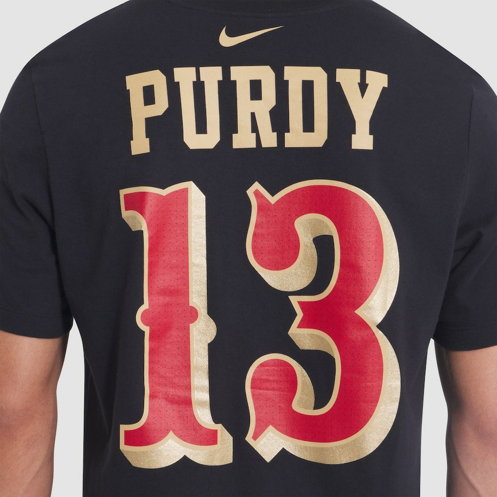 San Francisco 49ers Brock Purdy  2025 Rivalries Collection Player Name & Number T-Shirt | NFL Sale