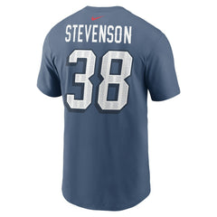 New England Patriots Rhamondre Stevenson  2025 Rivalries Collection Player Name & Number T-Shirt | NFL Near me