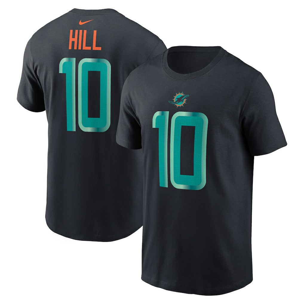 Miami Dolphins Tyreek Hill  2025 Rivalries Collection Player Name & Number T-Shirt | NFL New