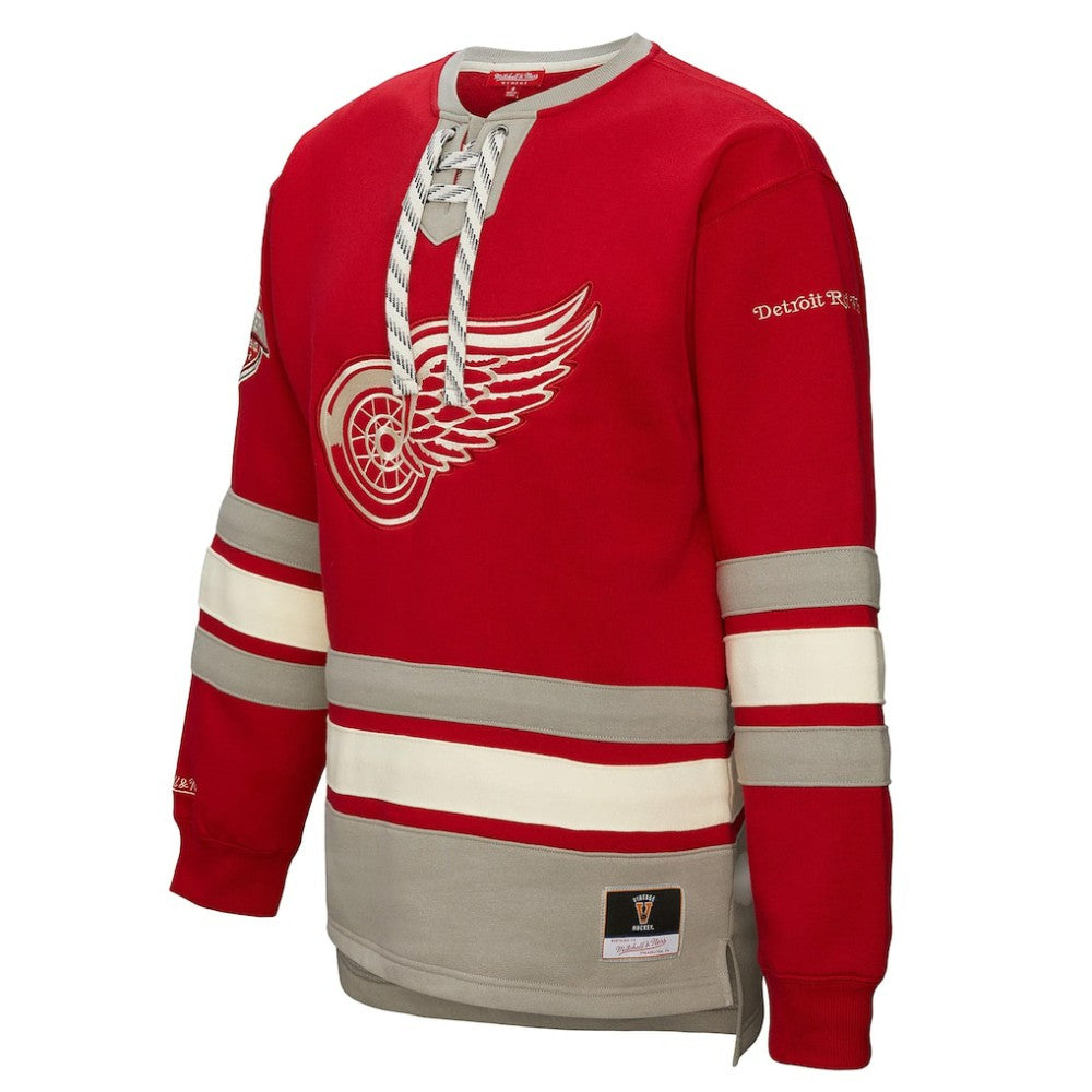 Detroit Red Wings Mitchell & Ness Women's Heritage Lace-Up Pullover Sweatshirt -  NHL Sweatshirts