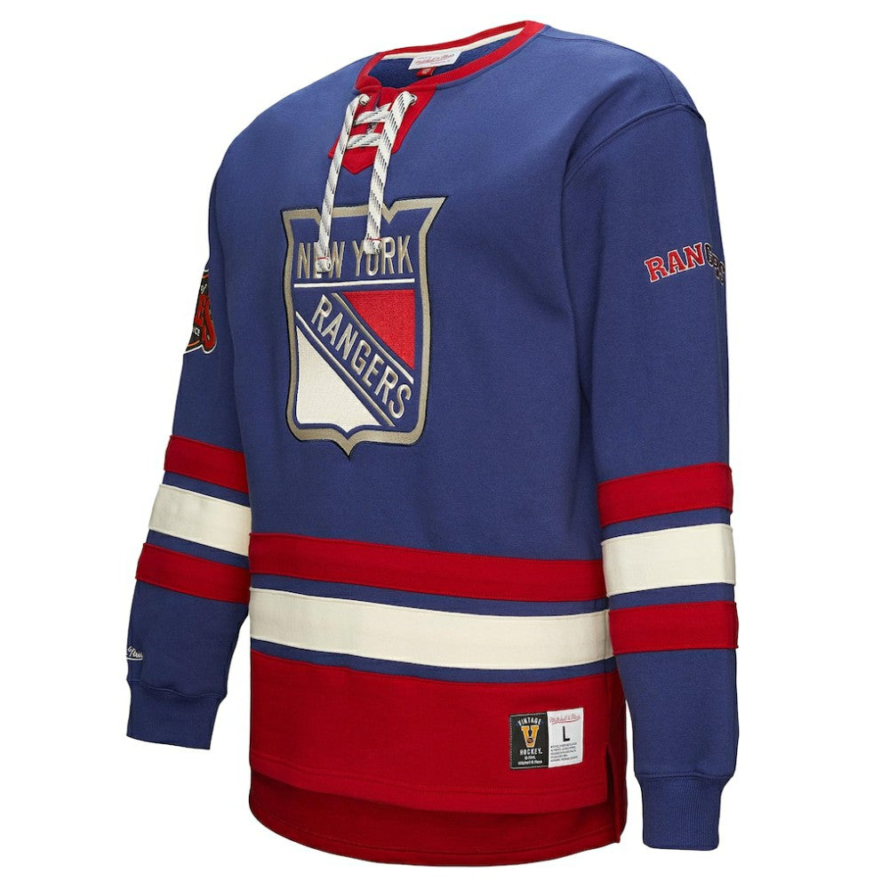 New York Rangers Heritage Lace-Up Pullover Sweatshirt -  NHL Sweatshirts