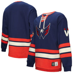 Washington Capitals Heritage Lace-Up Pullover Sweatshirt -  NHL Sweatshirts