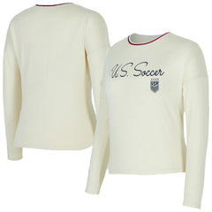 USWNT Concepts Sport Women's Kaki Hacci Knit Pullover Sweatshirt