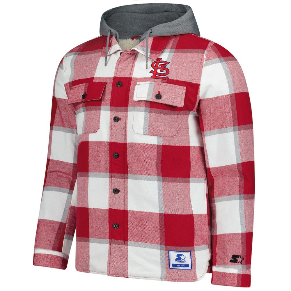 St. Louis Cardinals Starter Sherpa Full-Zip Hoodie Jacket - MLB Jackets