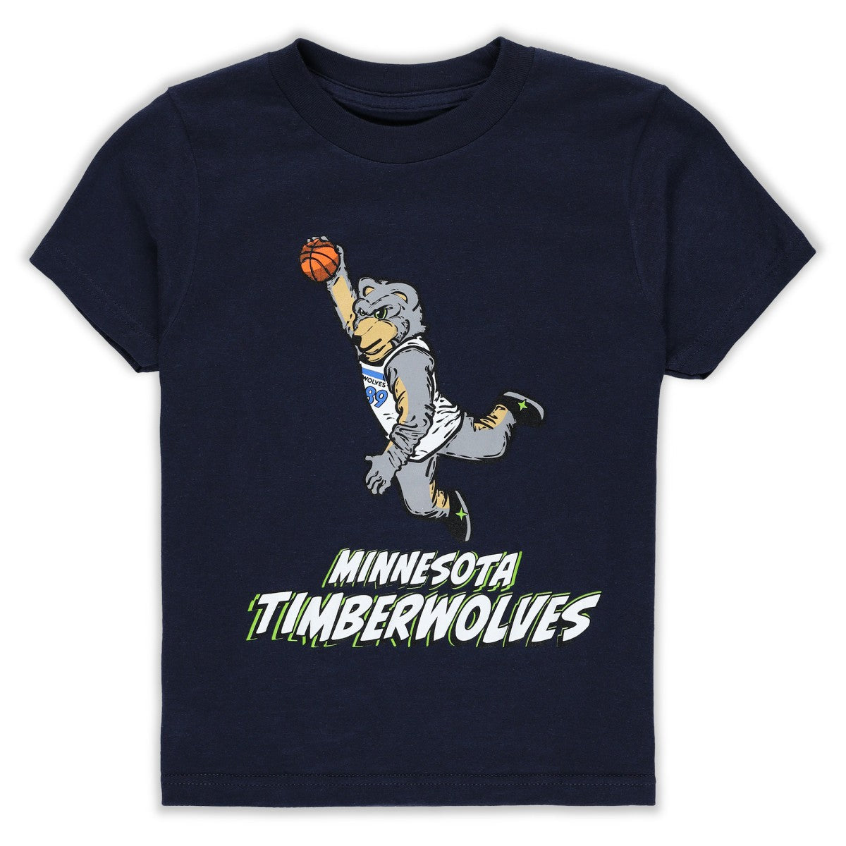 Navy Minnesota Timberwolves Stadium Essentials Youth Mascot Air T-Shirt | NBA