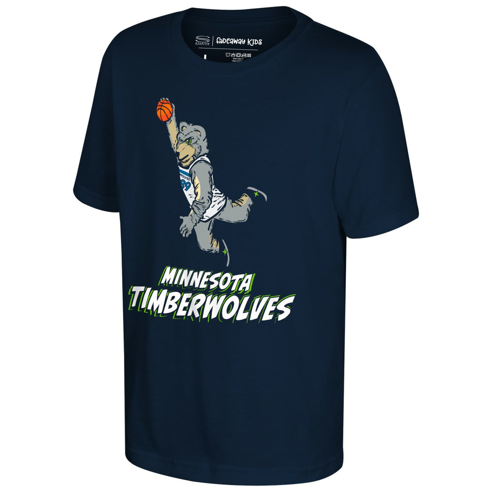 Navy Minnesota Timberwolves Stadium Essentials Youth Mascot Air T-Shirt | NBA