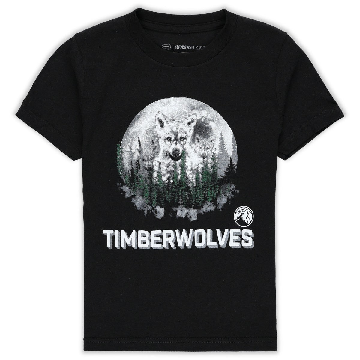 Black Minnesota Timberwolves Stadium Essentials Youth Mascot T-Shirt | NBA